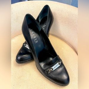 Ralph Lauren black leather women’s 7M